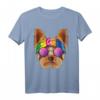 Hippie Yorkshire Terrier Liebe Friedenszeichen 70er Jahre T-Shirt – Retro Style für Tierliebhaber & Friedensbotschafter