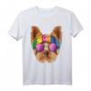 Hippie Yorkshire Terrier Liebe Friedenszeichen 70er Jahre T-Shirt – Retro Style für Tierliebhaber & Friedensbotschafter