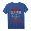 DON'T TALK TO ME I'M WORKING OUT T-Shirt - Humoriges Fitness Shirt für Sportler, klassisch geschnitten, doppelt genähter Saum