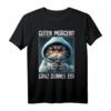 Guten Morgen Ganz Dünnes Eis Kaffee Spruch T-Shirt – Lustiges Geschenk für Morgenmuffel, Schichtarbeiter, Katzenliebhaber und humorvolle Menschen