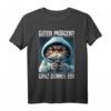 Guten Morgen Ganz Dünnes Eis Kaffee Spruch T-Shirt – Lustiges Geschenk für Morgenmuffel, Schichtarbeiter, Katzenliebhaber und humorvolle Menschen