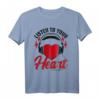 Hören Sie Ihr Herz Roxette Song T-Shirt mit Herz – Lustiges Geschenk für Familie, Freunde und besondere Anlässe