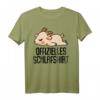 Offizielles Schlafshirt Pyjama Ziege Bock Geiss – Lustiges Geschenk für Langschläfer, Morgenmuffel und Ziegenfans, ideal als Bett- und Schlafzubehör für Damen und Herren