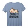 Offizielles Schlafshirt Pyjama Ziege Bock Geiss – Lustiges Geschenk für Langschläfer, Morgenmuffel und Ziegenfans, ideal als Bett- und Schlafzubehör für Damen und Herren