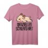 Offizielles Schlafshirt Pyjama Ziege Bock Geiss – Lustiges Geschenk für Langschläfer, Morgenmuffel und Ziegenfans, ideal als Bett- und Schlafzubehör für Damen und Herren
