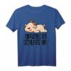 Offizielles Schlafshirt Pyjama Ziege Bock Geiss – Lustiges Geschenk für Langschläfer, Morgenmuffel und Ziegenfans, ideal als Bett- und Schlafzubehör für Damen und Herren