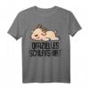 Offizielles Schlafshirt Pyjama Ziege Bock Geiss – Lustiges Geschenk für Langschläfer, Morgenmuffel und Ziegenfans, ideal als Bett- und Schlafzubehör für Damen und Herren