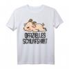 Offizielles Schlafshirt Pyjama Ziege Bock Geiss – Lustiges Geschenk für Langschläfer, Morgenmuffel und Ziegenfans, ideal als Bett- und Schlafzubehör für Damen und Herren