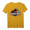 Jurassic Park Tye-Dye T-Rex Movie Logo T-Shirt - Offiziell lizenziertes Dinosaurier Shirt für Fans