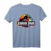 Jurassic Park Tye-Dye T-Rex Movie Logo T-Shirt - Offiziell lizenziertes Dinosaurier Shirt für Fans