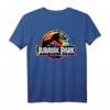 Jurassic Park Tye-Dye T-Rex Movie Logo T-Shirt - Offiziell lizenziertes Dinosaurier Shirt für Fans