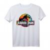 Jurassic Park Tye-Dye T-Rex Movie Logo T-Shirt - Offiziell lizenziertes Dinosaurier Shirt für Fans