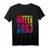Malle 2023 | Mallorca Urlaub Palma Party Tour bunt T-Shirt – Perfektes Geschenk für Mallorca-Reise 2023 & Party-Urlaub