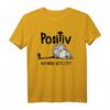 Positiv auf müde getestet Katzenliebhaber Geschenk Fun T-Shirt - Lustiges Schlafshirt für Katzenpapa & Katzenmama, perfekt zu Weihnachten