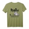 Positiv auf müde getestet Katzenliebhaber Geschenk Fun T-Shirt - Lustiges Schlafshirt für Katzenpapa & Katzenmama, perfekt zu Weihnachten