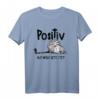 Positiv auf müde getestet Katzenliebhaber Geschenk Fun T-Shirt - Lustiges Schlafshirt für Katzenpapa & Katzenmama, perfekt zu Weihnachten