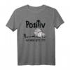 Positiv auf müde getestet Katzenliebhaber Geschenk Fun T-Shirt - Lustiges Schlafshirt für Katzenpapa & Katzenmama, perfekt zu Weihnachten