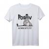 Positiv auf müde getestet Katzenliebhaber Geschenk Fun T-Shirt - Lustiges Schlafshirt für Katzenpapa & Katzenmama, perfekt zu Weihnachten