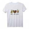 Cute Leopard Peace Love Coffee Lovers Hippie T-Shirt - Perfekt für Kaffee-, Mama-, Katzen- und Jesus-Liebhaberinnen