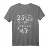 Vintage Retro Spruch Silberhochzeit 25 Jahre Hochzeitstag T-Shirt – Lustiges Geschenk für Ehemann oder Ehefrau