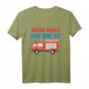 Ich Bin 18 Feuerwehr T-Shirt für Jungen und Mädchen - Lustiges Geburtstagsgeschenk zum 18. Geburtstag mit Feuerwehrauto und Zahl Achtzehn