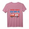 Ich Bin 18 Feuerwehr T-Shirt für Jungen und Mädchen - Lustiges Geburtstagsgeschenk zum 18. Geburtstag mit Feuerwehrauto und Zahl Achtzehn