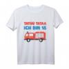 Ich Bin 18 Feuerwehr T-Shirt für Jungen und Mädchen - Lustiges Geburtstagsgeschenk zum 18. Geburtstag mit Feuerwehrauto und Zahl Achtzehn