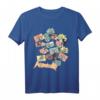 Aggretsuko Collage Characters T-Shirt – Offiziell lizenzierte Sanrio Bekleidung für Fans
