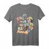Aggretsuko Collage Characters T-Shirt – Offiziell lizenzierte Sanrio Bekleidung für Fans