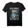 Kaffee Morgenmuffel Mitarbeiter Spruch T-Shirt - Lustiges, Ironisches Geschenk für Kollegen, Teenager & Katzenliebhaber