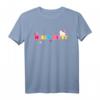 Hello Kitty Retro Rainbow Logo T-Shirt - Offiziell lizenzierte Sanrio Bekleidung für Fans