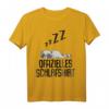 Offizielles Waschbär Schlafshirt - Lustiger Pyjama für Damen und Herren, Geschenkidee für Morgenmuffel und Schlafliebhaber
