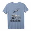 Offizielles Waschbär Schlafshirt - Lustiger Pyjama für Damen und Herren, Geschenkidee für Morgenmuffel und Schlafliebhaber