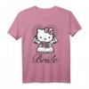 Hello Kitty Hochzeit Braut T-Shirt - Offiziell lizenzierte Sanrio Fanbekleidung für niedliche Kawaii Fans