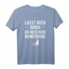 Lasst mich durch Ich muss nach Wangerooge Nordsee Fans T-Shirt – Lustiges Strandmotiv für Küsten- und Möwenliebhaber, perfekt als Geschenk für Urlaub und Meerfans