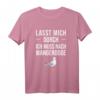 Lasst mich durch Ich muss nach Wangerooge Nordsee Fans T-Shirt – Lustiges Strandmotiv für Küsten- und Möwenliebhaber, perfekt als Geschenk für Urlaub und Meerfans