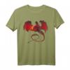 Drachen T-Shirt Geschenk für Herren, Damen und Kinder mit feuerspuckendem Drachen - Perfekt für Drachen-Fans & Fantasy-Liebhaber