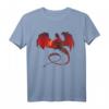 Drachen T-Shirt Geschenk für Herren, Damen und Kinder mit feuerspuckendem Drachen - Perfekt für Drachen-Fans & Fantasy-Liebhaber