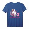 Kinder 2. Geburtstag Mädchen Pferd & Einhorn T-Shirt – Perfekt für die Geburtstagsparty & Pferde-Fans