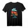 Abstrakte Baumfarbflecken T-Shirt in bunten Farben – Künstlerisches Naturdesign mit Wurzeln und Flecken