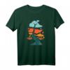 Abstrakte Baumfarbflecken T-Shirt in bunten Farben – Künstlerisches Naturdesign mit Wurzeln und Flecken