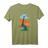 Abstrakte Baumfarbflecken T-Shirt in bunten Farben – Künstlerisches Naturdesign mit Wurzeln und Flecken