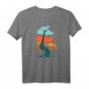 Abstrakte Baumfarbflecken T-Shirt in bunten Farben – Künstlerisches Naturdesign mit Wurzeln und Flecken