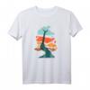 Abstrakte Baumfarbflecken T-Shirt in bunten Farben – Künstlerisches Naturdesign mit Wurzeln und Flecken