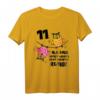 Eulen Kinder Geburtstag T-Shirt für 11 Jahre - Lustiges Design für Jungen und Mädchen zum Kindergeburtstag