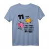 Eulen Kinder Geburtstag T-Shirt für 11 Jahre - Lustiges Design für Jungen und Mädchen zum Kindergeburtstag