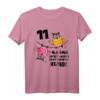 Eulen Kinder Geburtstag T-Shirt für 11 Jahre - Lustiges Design für Jungen und Mädchen zum Kindergeburtstag