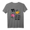 Eulen Kinder Geburtstag T-Shirt für 11 Jahre - Lustiges Design für Jungen und Mädchen zum Kindergeburtstag