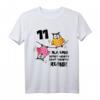 Eulen Kinder Geburtstag T-Shirt für 11 Jahre - Lustiges Design für Jungen und Mädchen zum Kindergeburtstag