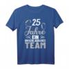 Hochzeitstag Jubiläum Silberhochzeit Ehepaar T-Shirt mit Spruch - Perfekte Dekoration & Geschenk für 25 Jahre Ehe